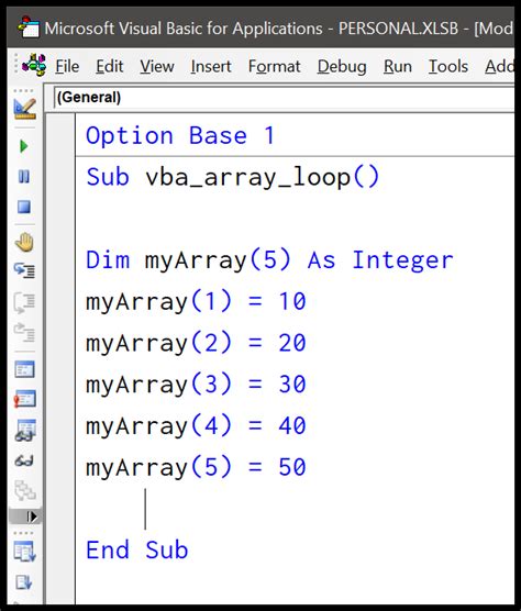 Excel does not accept variables in declarations. . Vba create array of strings from range